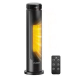 FLANUR Space Heater, 1500W Portable Heater with Remote, Thermostat, 5 Modes, Child Lock & Safety Protection, 12H Timer, 70° Oscillating, Space Heaters for Indoor Use Large Room, Home (Black, 1Pack)