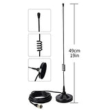 UAYESOK Magnetic Mount Mobile Antenna VHF/UHF & GMRS 136-174/400-470MHZ, Heavy Duty Magnet Base Radio Antenna for Truck Car Vehicel Home HT Repeater, for Baofeng Retevis BTECH AnyTone QYT TYT Midland