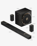 ULTIMEA 5.1.4ch Professional Surround Sound Bar System for TV, Skywave X50