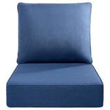 ACTREST Luxury 6-Inch Outdoor Seat Cushions - 24x24 Water&UV&Fade Resistant 1 Set