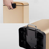 Trash Bin Super Large Capacity Stainless Steel Foot-Operated Trash can Office