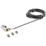 StarTech.com 6.6ft (2m) 3-in-1 Universal Laptop Cable Lock - 4-Digit Combination Laptop/Desktop Security Cable Lock