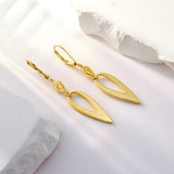 LANCHARMED Gold Earrings for Women Teardrop Leverback Dangle Earrings Hypoallergenic 14K Gold Drop Earings Teardrop Dangle Leverback Earring for Women Jewelry Gifts