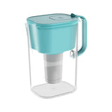 HOMEWATER 10-Cup Pitcher Filter (Teal) – BPA-Free, High-Capacity 2.4L Pitcher with Fast-Flow Carbon Filter, Wide Mouth for Easy Pouring