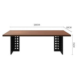 SABALON Office Desk Modern Large Solid Wood Boss Desk Office President Computer Desk
