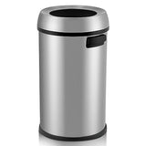 Heavy Duty Stainless Steel Kitchen Trash Can 65L/17 Gallon – Open Top, Commercial Grade Waste Bin