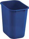 Rubbermaid Commercial Medium Wastebasket, 28 Quart - Blue