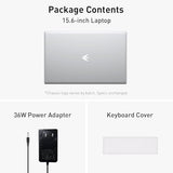 Business Laptop Computer for Work, Notebook PC for College Students, 15.6" FHD Display, 4-Core Processor, Backlit Keyboard