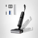 DREAME H12 Pro FlexReach Wet Dry Vacuum Cleaner, 0 Tangle Cordless Vacuum Mop All-in-One for Hard Floors, 180° Lie-Flat Floor Cleaner Machine with 194°F Hot Self-Cleaning, 50Mins Runtime