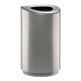 Safco Open Top Trash Can, 30 Gallon Stainless Steel Modern Garbage Can