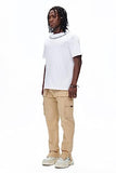GINGTTO Mens Casual Khaki Cargo Pants Relaxed fit Work Trousers Stretch Hiking Tactical with Pockets 34