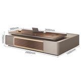 DUWEIKE Modern Executive Desk, L-Shaped Office Writing Computer Table