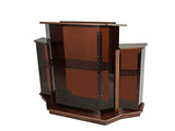 FixtureDisplays® Large Delux Church Pulpit 61" Wide X 24" Deep X 47" Tall Wood Acrylic Preach Lectern Conference Podium