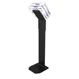 CTA Premium Heavy-Duty Secured Stand with Acrylic Glove, Mask Box & Contactless Soap or Hand Sanitizer Dispenser for Offices