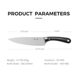 ZHANG XIAO QUAN SINCE 1628 Kitchen Knife in High Carbon Steel, Professional Chef Knife with Ergonomic Handle and Ultra Sharp Blade