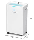 DGUAM 5000 Sq. Ft Dehumidifier, Max 95 Pint/Day Dehumidifier for Basement & Home, Compressor Dehumidifier with Drain Hose, Smart Humidity Control, Energy Efficient & Quiet for Bedroom, Large Rooms