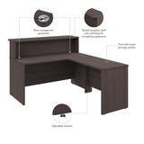 Bush Business Furniture Office 500 72W L Shaped Executive Desk with Drawers