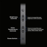 LUME CUBE Edge 2.0 LED Desk Lamp | Dimmable Home Office Desk Light with USB Charging Port & Strong Swing Arm