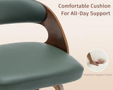 AQG Swivel Bar stools Set of 4 Bar Chairs 26" Counter Height Mid-Century Modern Bentwood Barstool