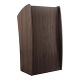 Bowery Hill Modern Wood Lectern, Non-Sound Podium with Storage Shelves