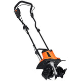 VEVOR 10 Amp Electric Tiller, 14" Tilling Width 3.94" Tilling Depth Corded Electric Tiller/Cultivator, Steel Mn Tines