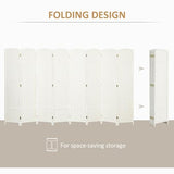 Divider, 8 Panel Folding Privacy Screen, 5.6' Tall Freestanding Wall Partition for Home Office