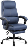 Misolant Big and Tall Office Chair with Footrest, High Back Desk Chair with Linkage Armrest, 90-155° Recline Executive Computer Chairs