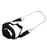 Nutriess Neck Training Harness Adjustable Head Weight Neck Exerciser Fitness Powerlifting Head Harness with Steel Chain for MMA Gym Strength Training NutriEss