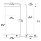 FixtureDisplays® Clear Acrylic Podium Pulpit Lectern 23X16X46.3" Christian with Optional