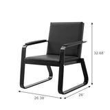 PU Leather Office Furniture Bench Office Guest Seating Lobby Conference Reception Chairs for Airport