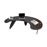 zhongxlla Standing Desk, Modern Arc Home Office Desk, Rock Slab Top Laptop Table for Writing