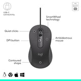 Logitech Signature Slim Wired Combo MK625 for Business, Optical Wired Mouse, Full-Size Keyboard
