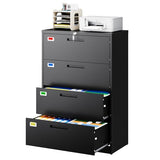 Lateral Filing Cabinets for Home Office, Office Storage Drawers with Lock