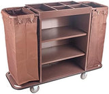 Heavy-Du Rolling Service Cart for Hotels, Laundry Trolley, Utili Cart with Wheels, Commercial Cleaning Cart, Multi-Purpose Sto Solut for Easy nizat