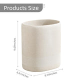 Haocoott Bathroom Trash Can, 1.6 Gallon Small Trash Can Cabinet, Simple Stone