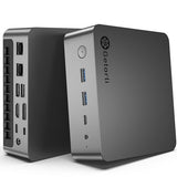 Getorli Mini PC AMD Ryzen 7 8745HS CPU Radeon 780M Graphics Compact Gaming PC 16GB DDR5 RAM 1TB NVMe SSD Small Desktop Computer Dual 2.5GLAN 4K HDMI DP Micro PCs WiFi 6 BT5.3 Prebuilt OS Office Home