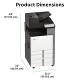 Lexmark CX961tse Color A3 Multifunction Printer, You get reassuring Versatility, Exceptional Sustainability