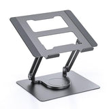 Laptop Stand Aluminum Alloy Heat Dissipation Pole Folding 360 Degree Rotating Office Stand