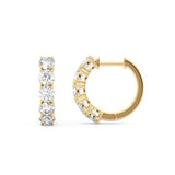 Privosa - Lab Grown Diamond Hoop Earrings