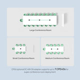 Yealink CPE40 Conference Speaker, Expansion Microphone for CP50, Ai Noise Cancellation, 8 360° Omni Mics Array, 19.6ft Pickup, Daisy Chain