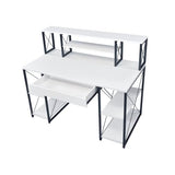 47" Home Office Desk with 8 Compartments, Computer Study Desk for Home