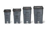 Rubbermaid Commercial Products Brute Rollout Trash/Garbage Can/Bin with Wheels, 32 GAL, Gray, for Restaurants/Hospitals/Offices/Back of House/Warehouses/Home Rubbermaid Commercial Products