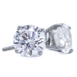 14k Gold GRA Moissanite & IGI Lab Grown Diamond Earrings