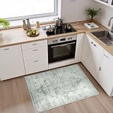 chunsemeiju 2x3 Rug,Boho Vintage Oriental Washable Rugs,Collapsible Area Rug for Bedroom, Entryway, Kitchen, Bathroom