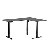 Corner Standing Desk, 63 x 55 inch Reversible L-Shaped Workstation, Electric Height Adjustment, Home, Office
