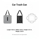 Syyavrrta 1 Pack Car Trash Can with Lid, Foldable Oxford Cloth Auto Garbage Bin