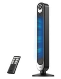 DREO Tower Fan for Bedroom, 28 ft/s, 20dB Quiet Oscillating Bladeless Fan with Remote, 9 Speeds, 4 Modes, 12H Timer, LED Display, Standing Floor Fan Powerful for Indoor Home Office Room, 42 Inch