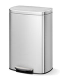 Garvee Step-on Stainless Steel Kitchen Trash Can - 13 Gal / 50 L Large Capacity, Rustproof Metal Garbage Bin with Soft Close Lid