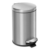 Cesun 1.2 Gallons Small Black Trash Can, Bathroom Garbage Can with Lid