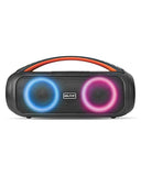Dolphin LX-220 Boombox Bluetooth Speaker | Loud & Crisp Sound - IPX5 Waterproof with Long-Lasting Battery & Party Ring Lights for Gym, Outdoors, Shower, Beach, Pool, Portable, Rechargeable